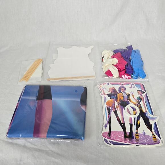K Pop Demon Hunters Happy Birthday Party Supplies New Sealed - Picture 4 of 7